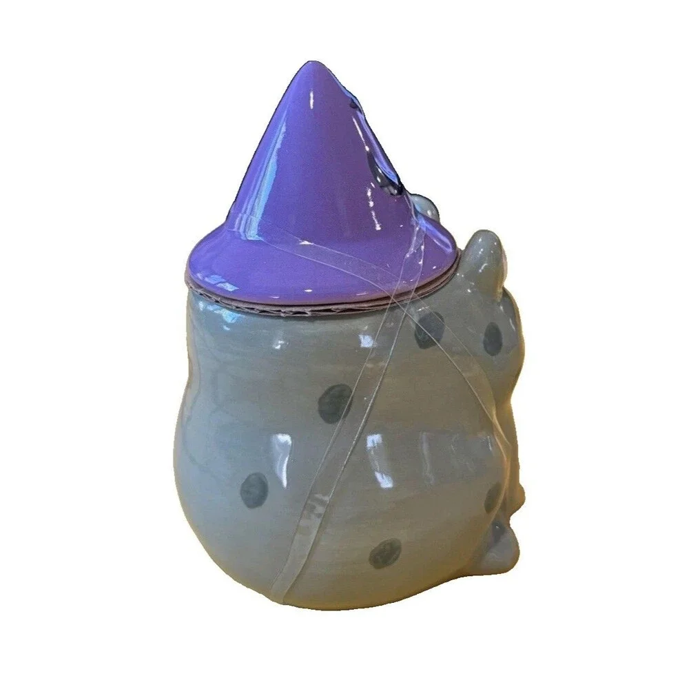 Target Hyde & EEK! Frog Wizard Halloween Mug Set of 2 NIB Purple Hat Ceramic